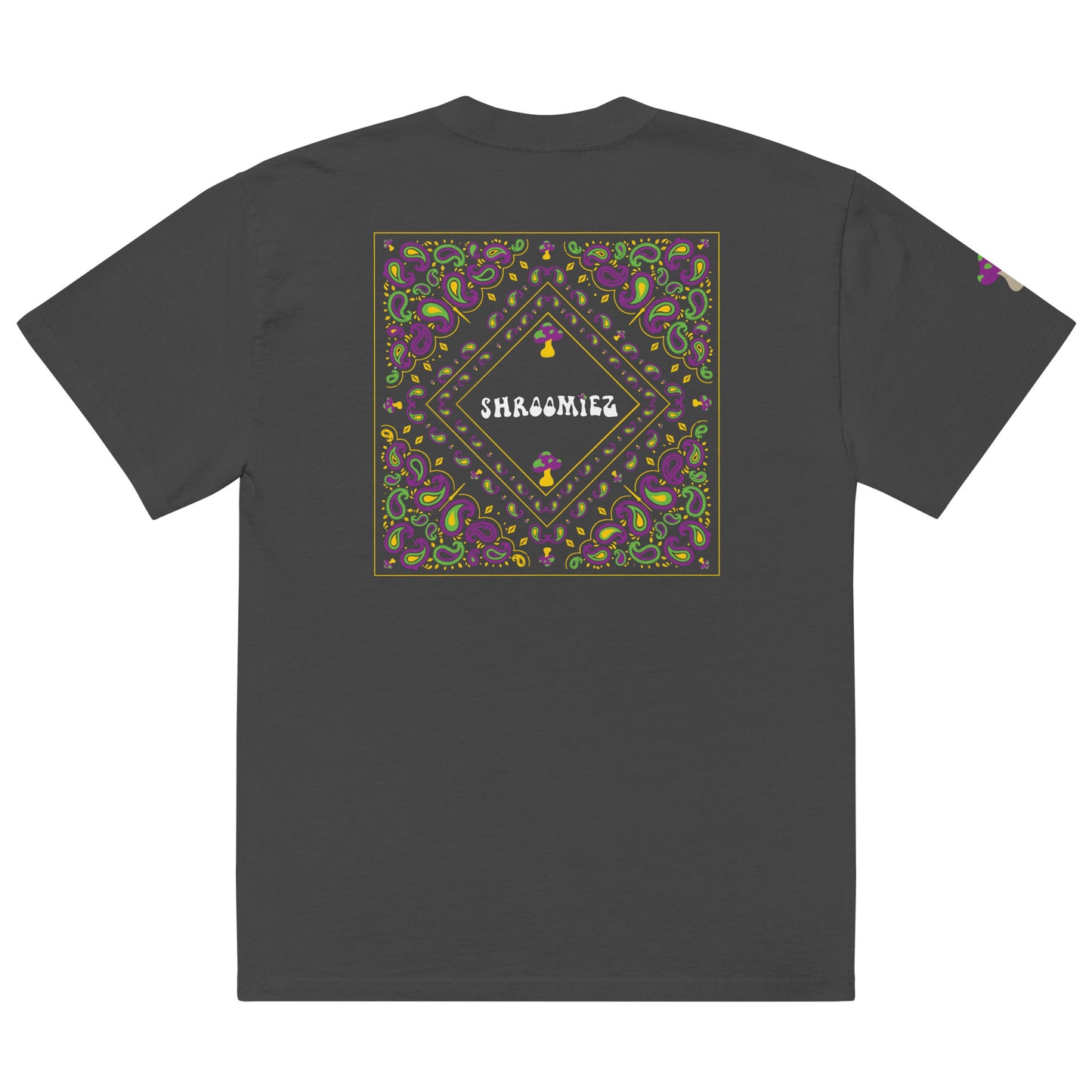 Smiley face x Shroomiez Zen-tangle Art X Shroomiez Oversized faded t-shirt