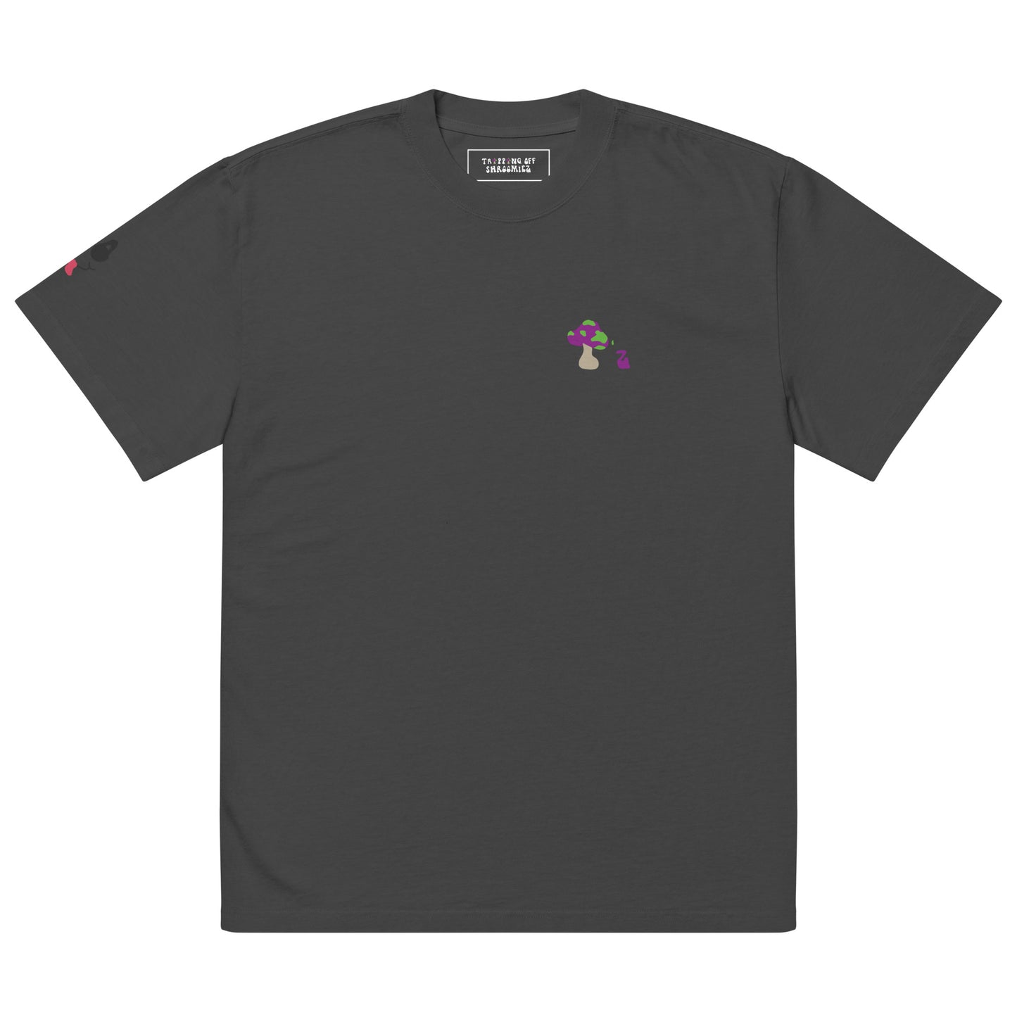 Shroomiez Logo x TongueFace x TrippingOffShroomiez Bandana Oversized faded t-shirt