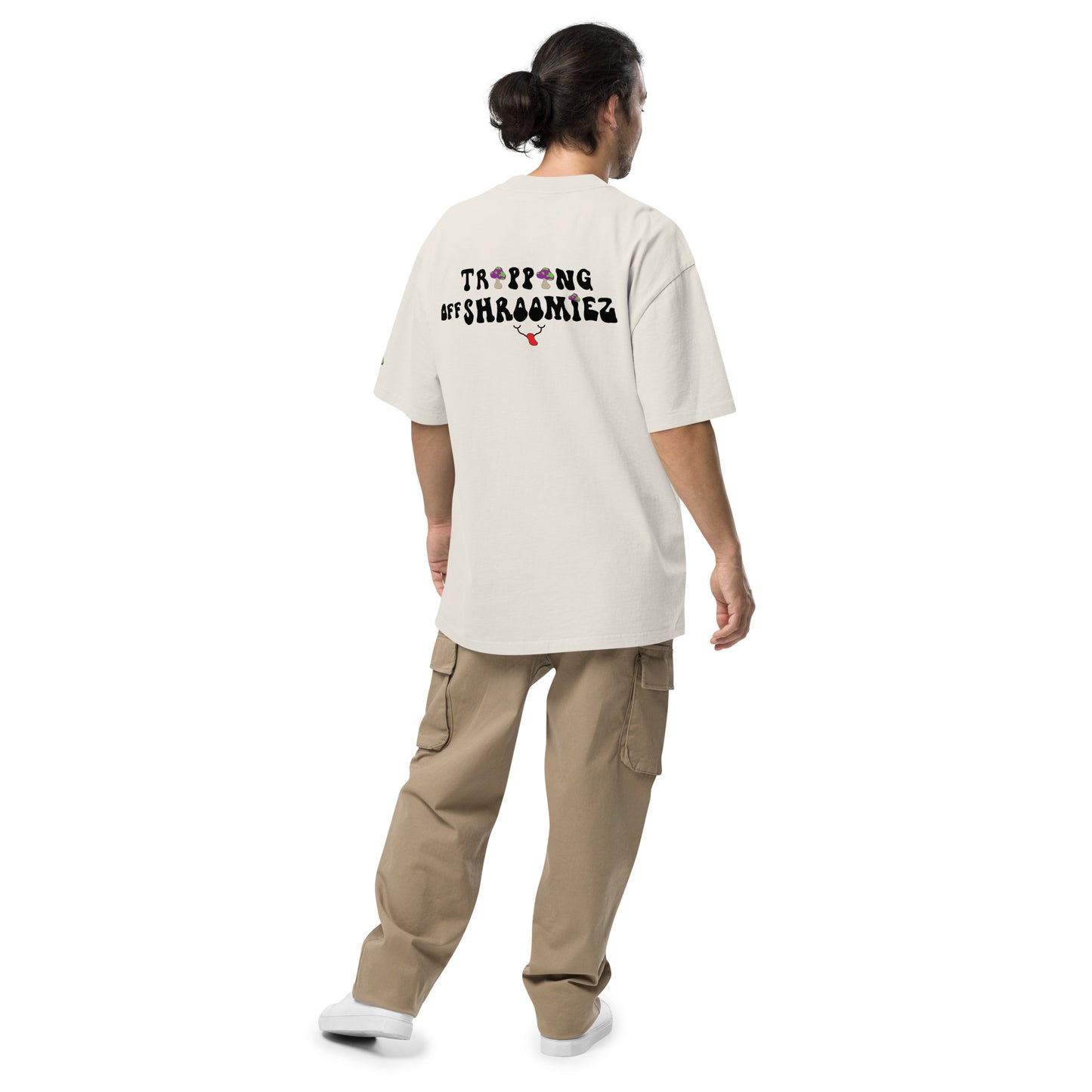 TrippingOffShroomiez Oversized faded t-shirt