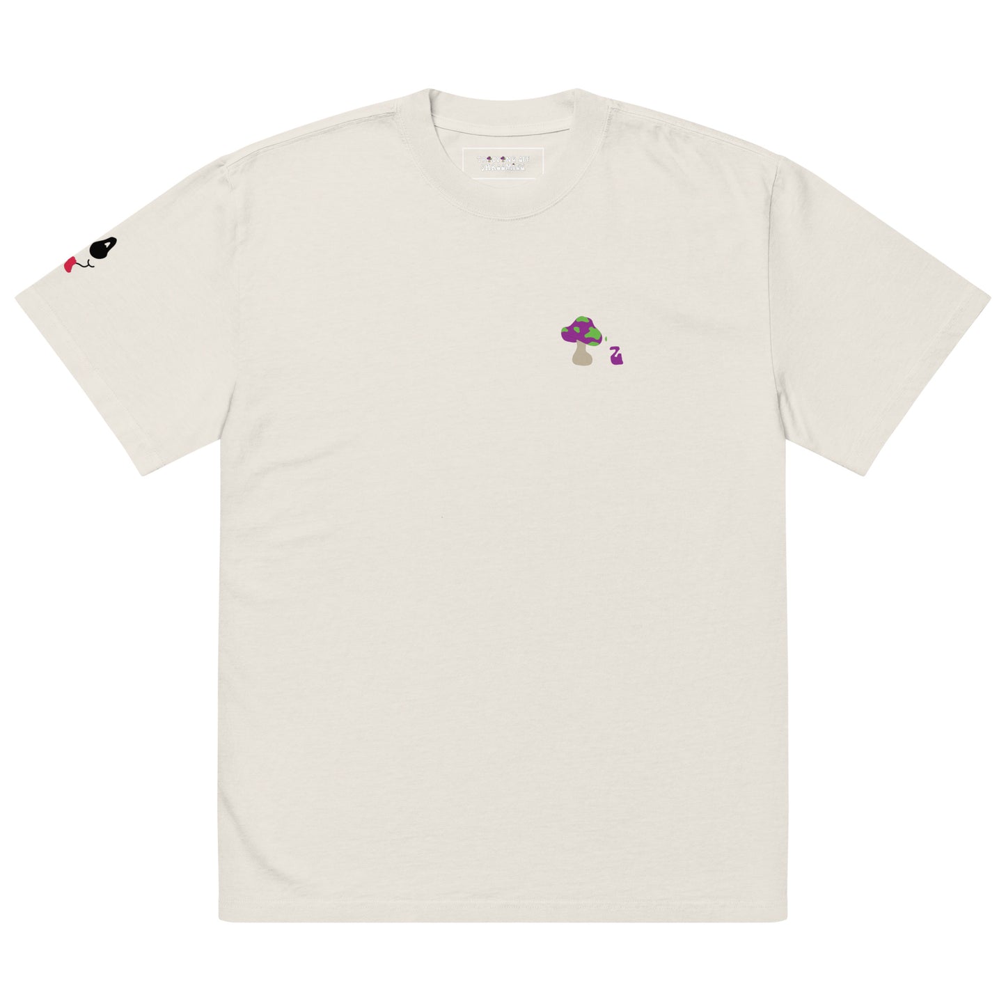 Shroomiez Logo x TongueFace x TrippingOffShroomiez Bandana Oversized faded t-shirt