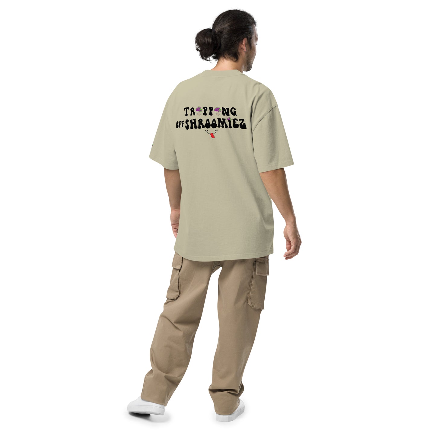 TrippingOffShroomiez Oversized faded t-shirt