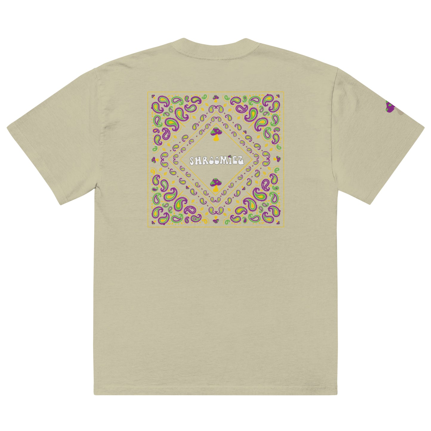 Smiley face x Shroomiez Zen-tangle Art X Shroomiez Oversized faded t-shirt