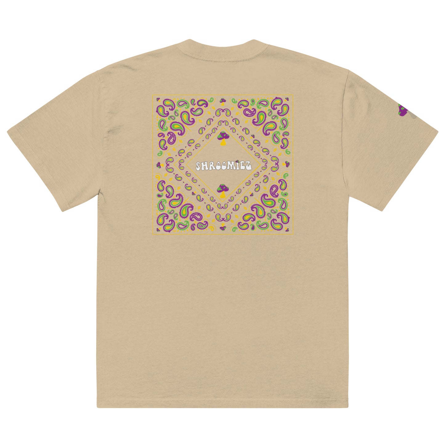 Smiley face x Shroomiez Zen-tangle Art X Shroomiez Oversized faded t-shirt