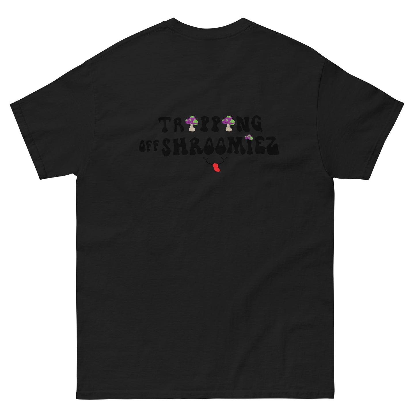 SmileyFace x Shroomiez logo x TrippingOffShroomiez Unisex classic tee