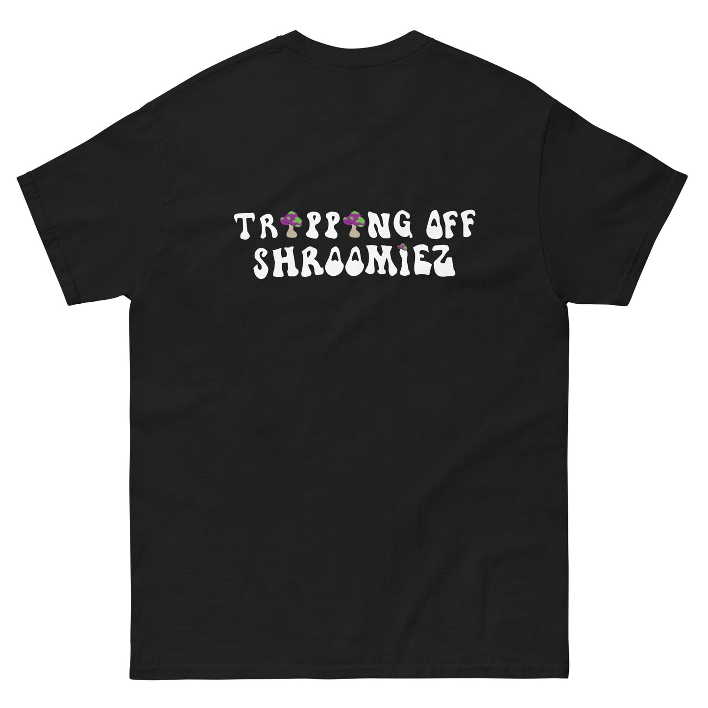 Shroomiez logo x SmileyFace x TrippingOffShroomiez Unisex classic tee