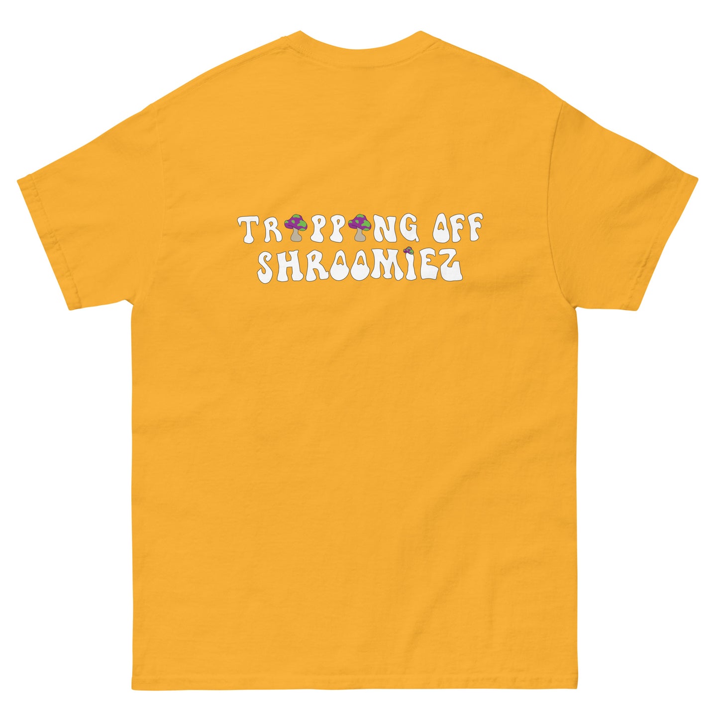 Shroomiez logo x SmileyFace x TrippingOffShroomiez Unisex classic tee