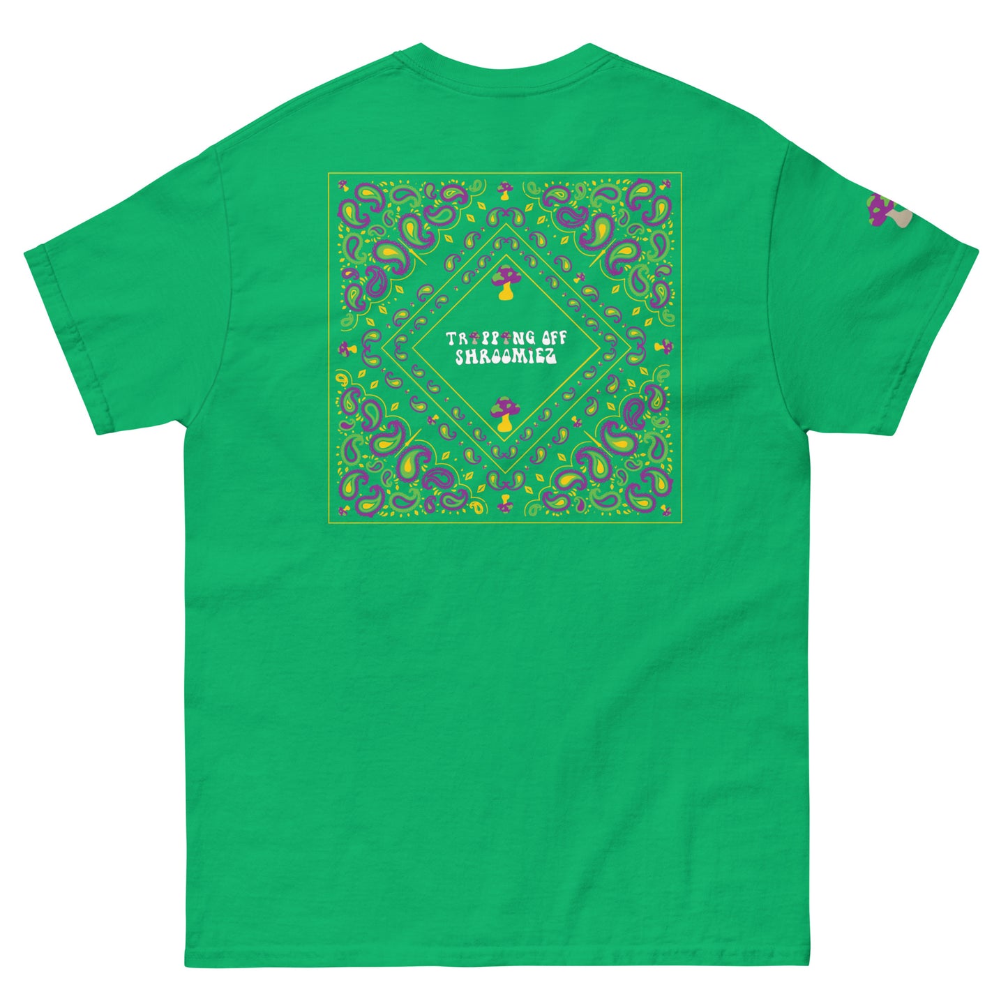 Smily face x Shroomiez logo x TrippingOffShroomiez Bandana ArtUnisex classic tee