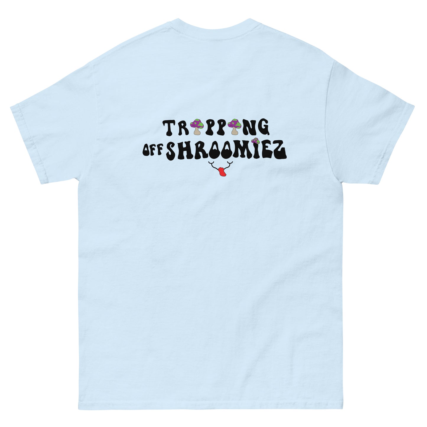 SmileyFace x Shroomiez logo x TrippingOffShroomiez Unisex classic tee
