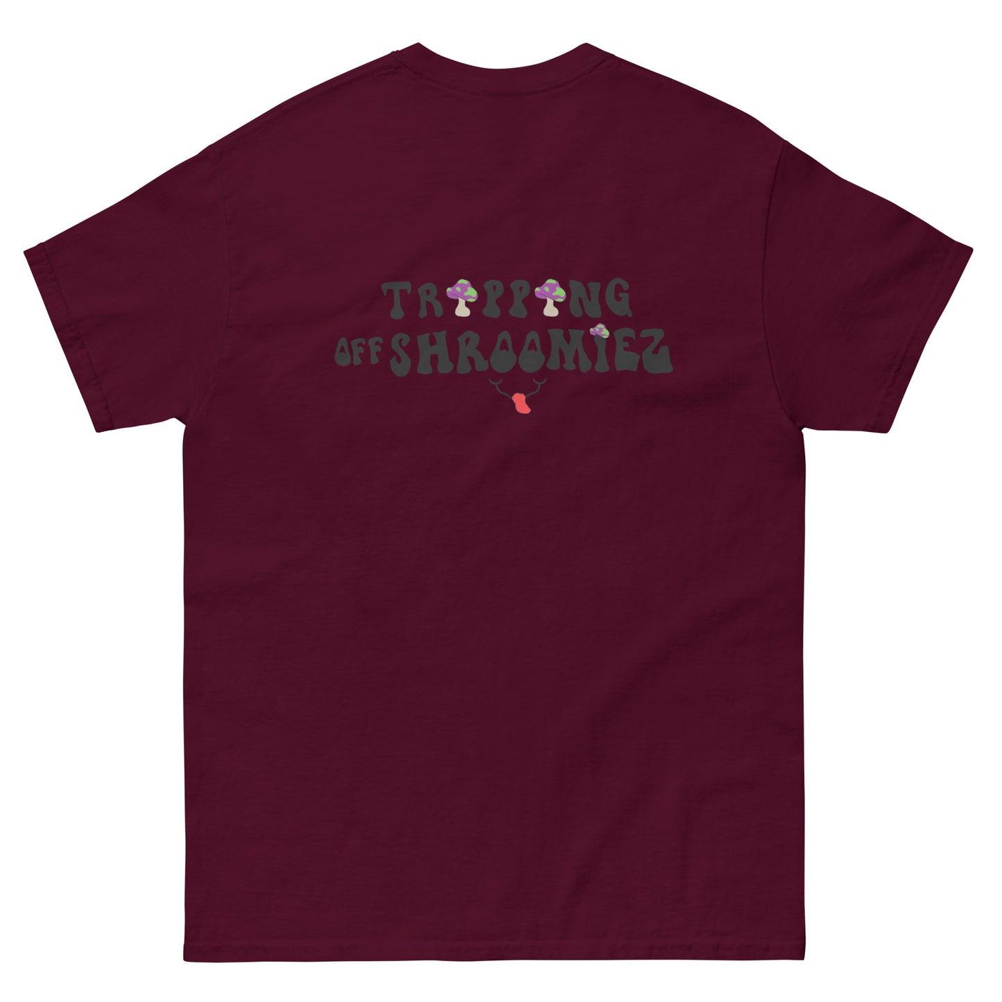 SmileyFace x Shroomiez logo x TrippingOffShroomiez Unisex classic tee