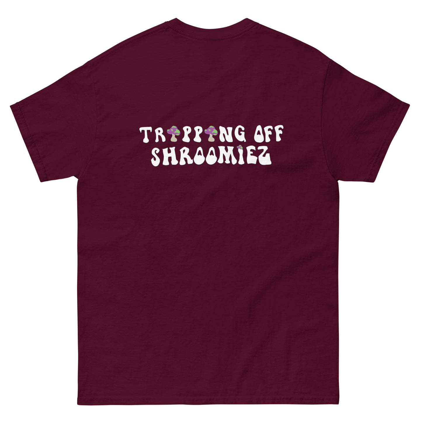 Shroomiez logo x SmileyFace x TrippingOffShroomiez Unisex classic tee