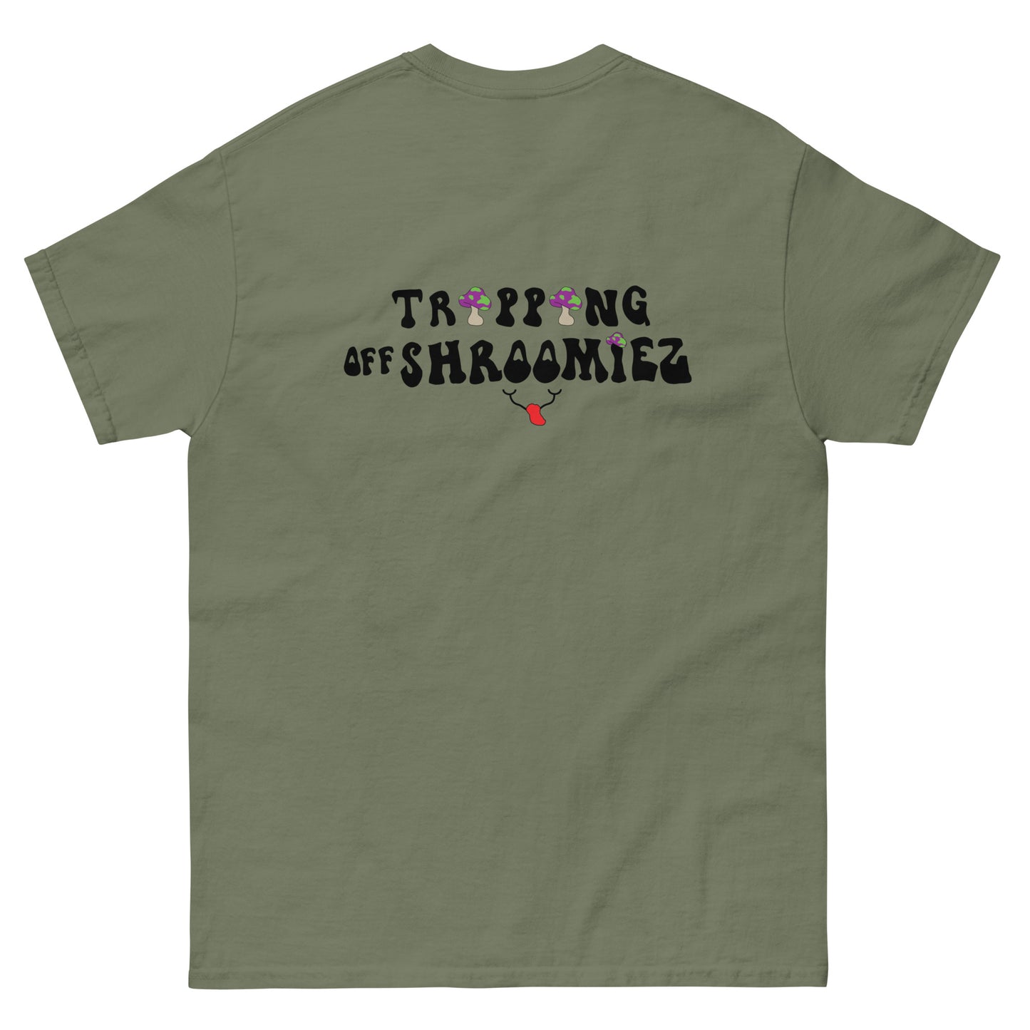 SmileyFace x Shroomiez logo x TrippingOffShroomiez Unisex classic tee