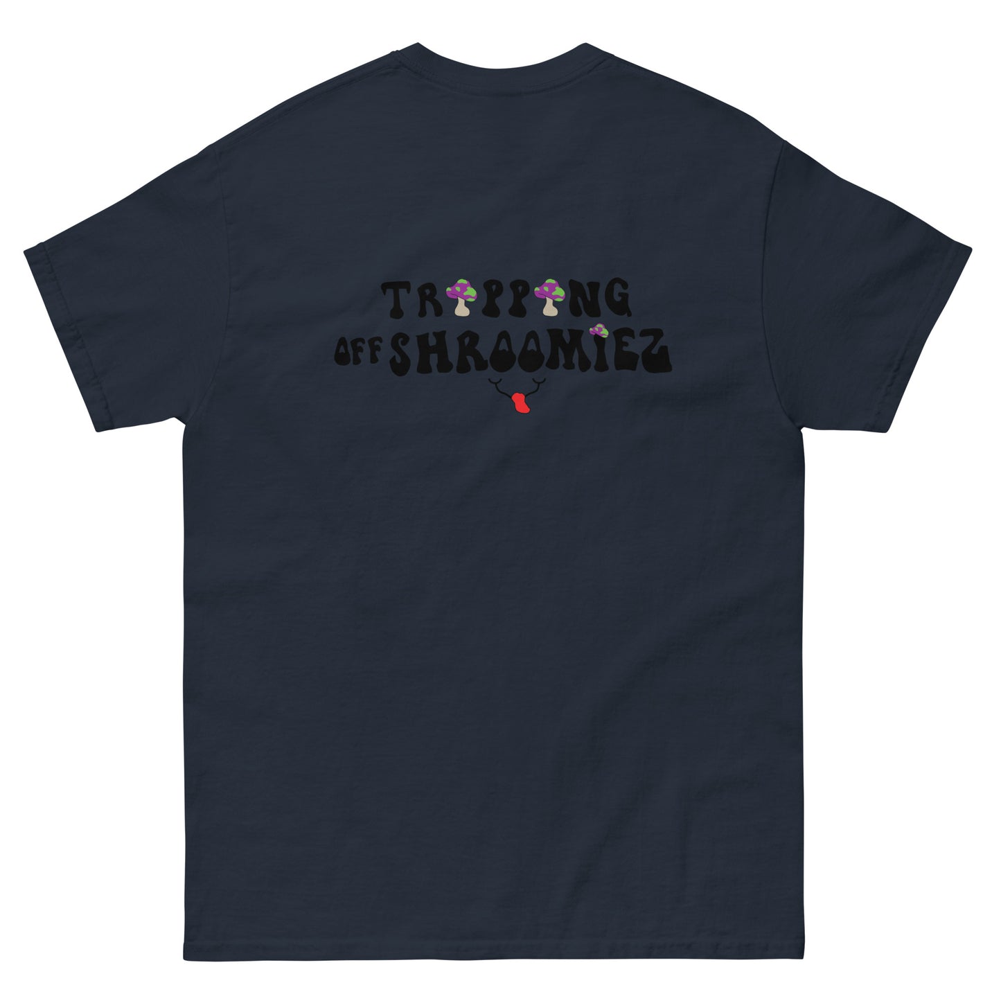 SmileyFace x Shroomiez logo x TrippingOffShroomiez Unisex classic tee