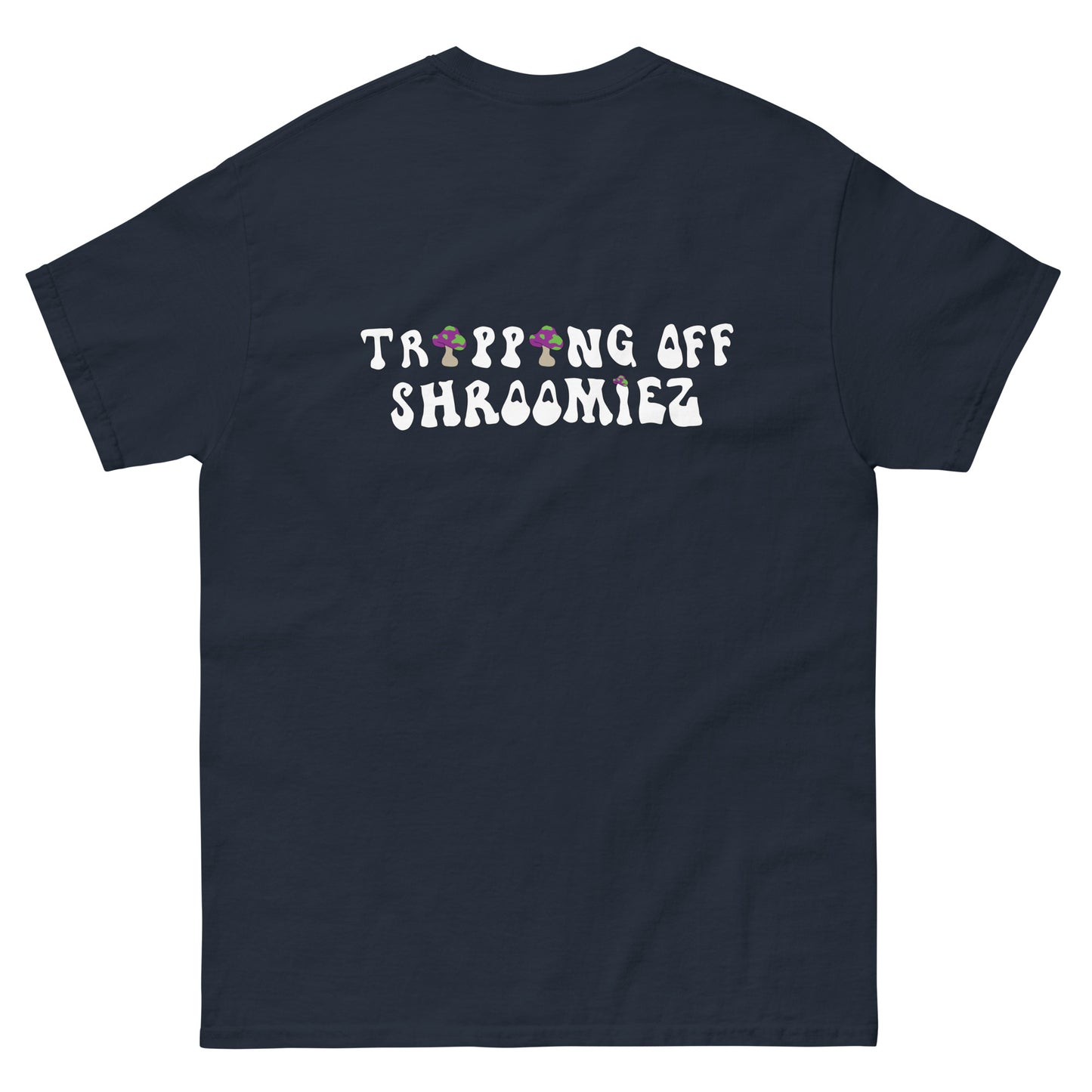 Shroomiez logo x SmileyFace x TrippingOffShroomiez Unisex classic tee