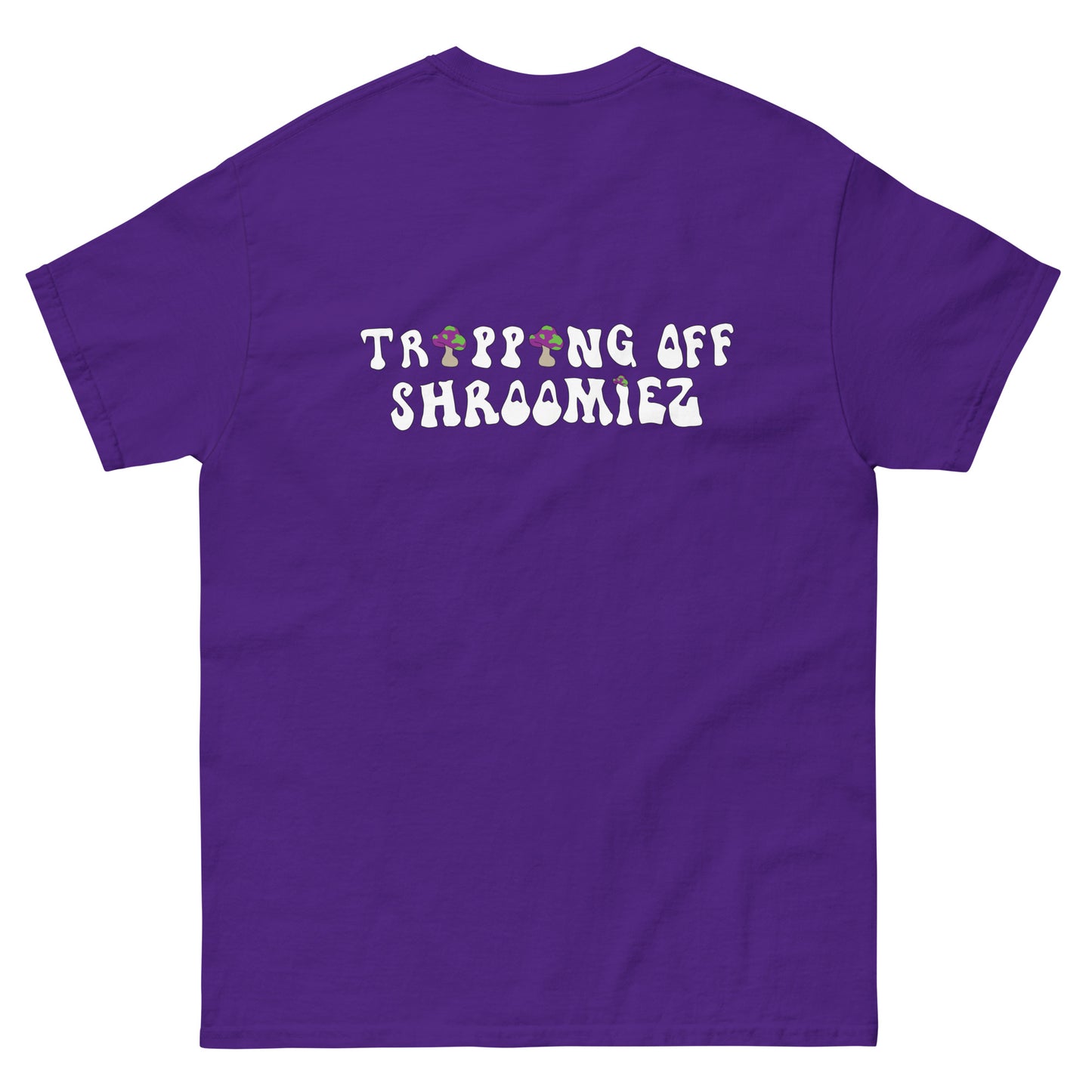 Shroomiez logo x SmileyFace x TrippingOffShroomiez Unisex classic tee