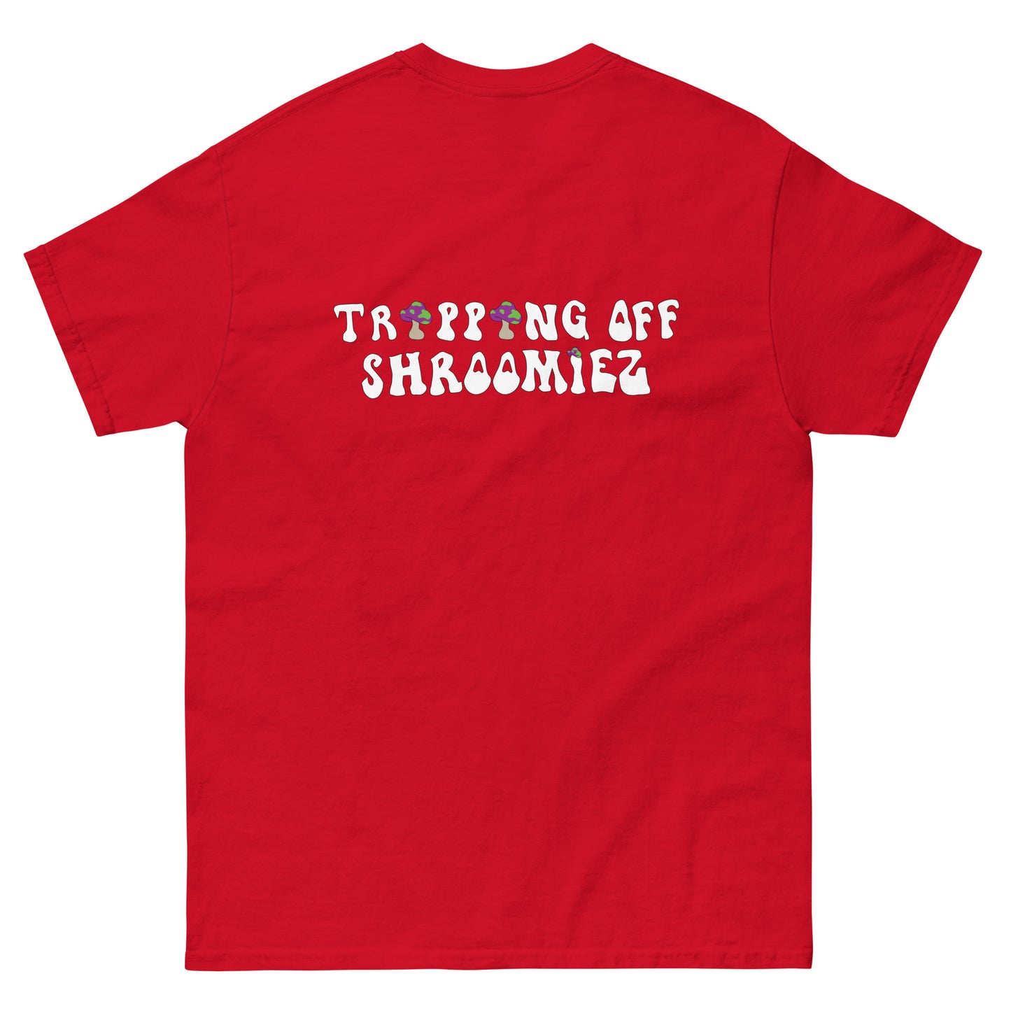 Shroomiez logo x SmileyFace x TrippingOffShroomiez Unisex classic tee