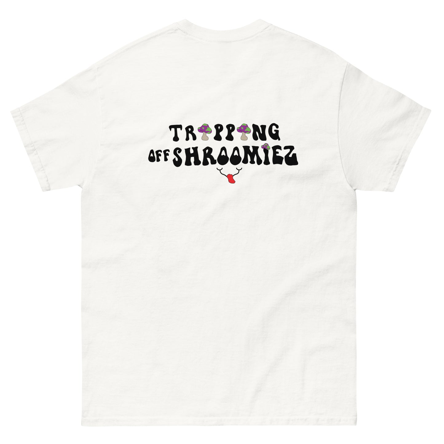 SmileyFace x Shroomiez logo x TrippingOffShroomiez Unisex classic tee
