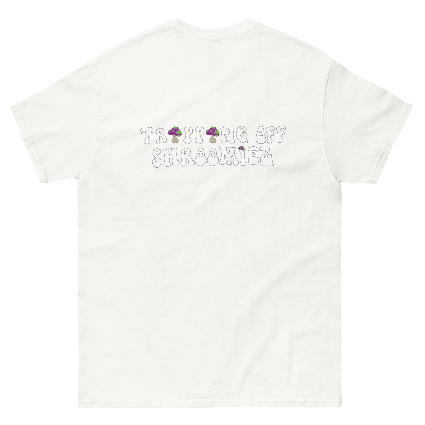 Shroomiez logo x SmileyFace x TrippingOffShroomiez Unisex classic tee