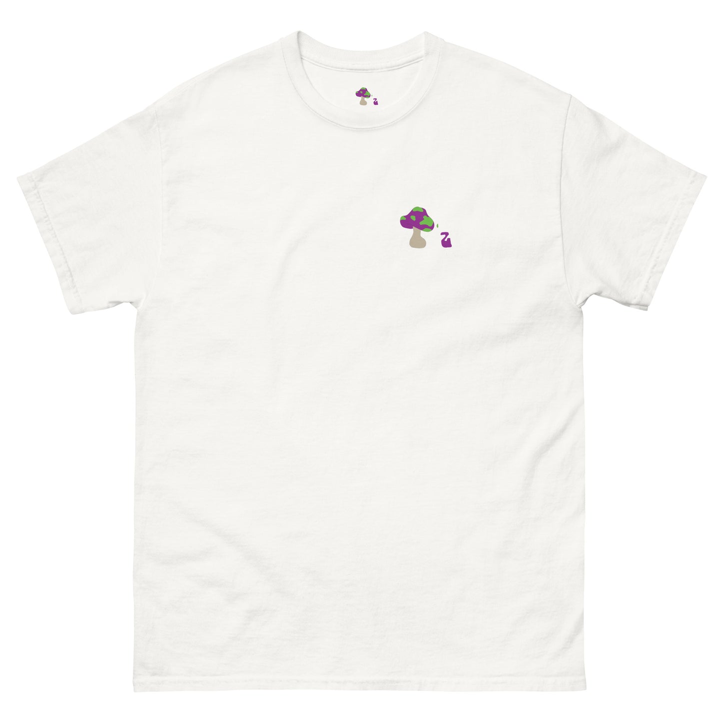 Shroomiez logo x SmileyFace x TrippingOffShroomiez Unisex classic tee