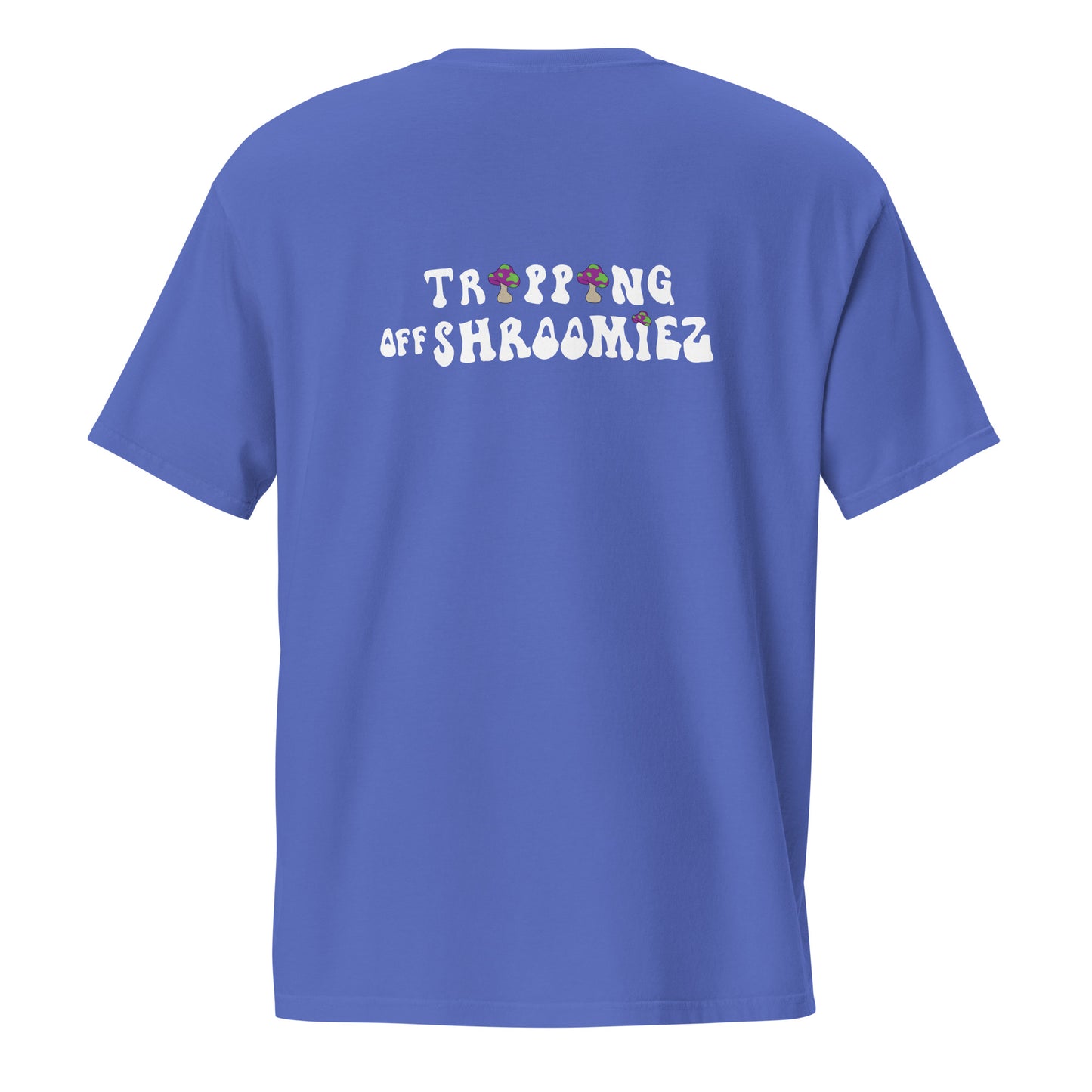 Shroomiez + TrippingOffShroomiez (no tongue ) Unisex garment-dyed pocket t-shirt