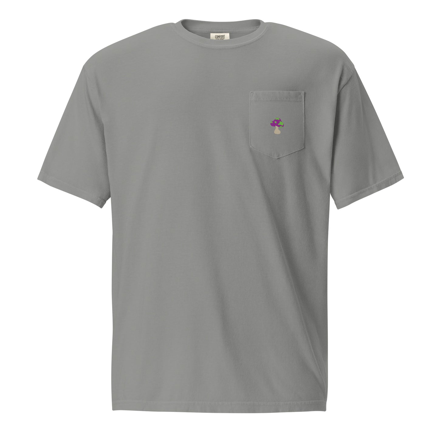 Shroomiez + TrippingOffShroomiez (no tongue ) Unisex garment-dyed pocket t-shirt