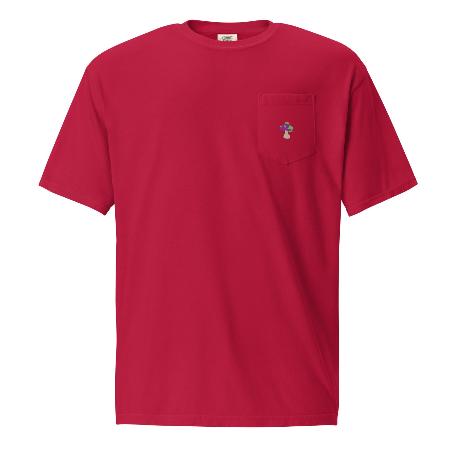 Shroomiez + TrippingOffShroomiez (no tongue ) Unisex garment-dyed pocket t-shirt