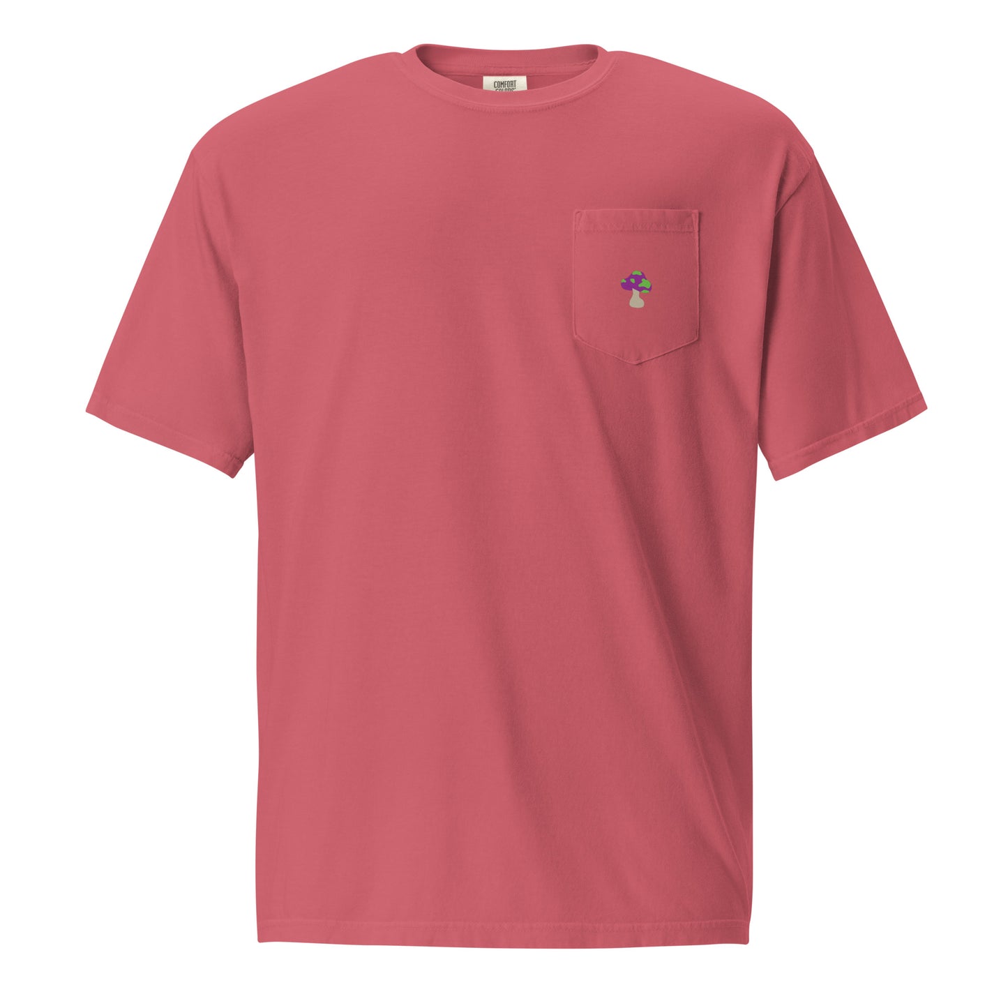 Shroomiez + TrippingOffShroomiez (no tongue ) Unisex garment-dyed pocket t-shirt