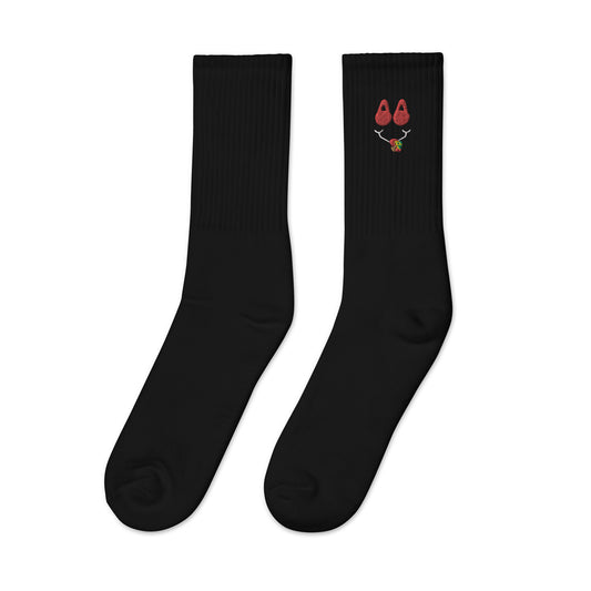 ExclusiveHalloweenSmilyFace Embroidered socks