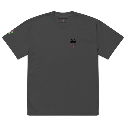 Smiley face x Shroomiez Zen-tangle Art X Shroomiez Oversized faded t-shirt