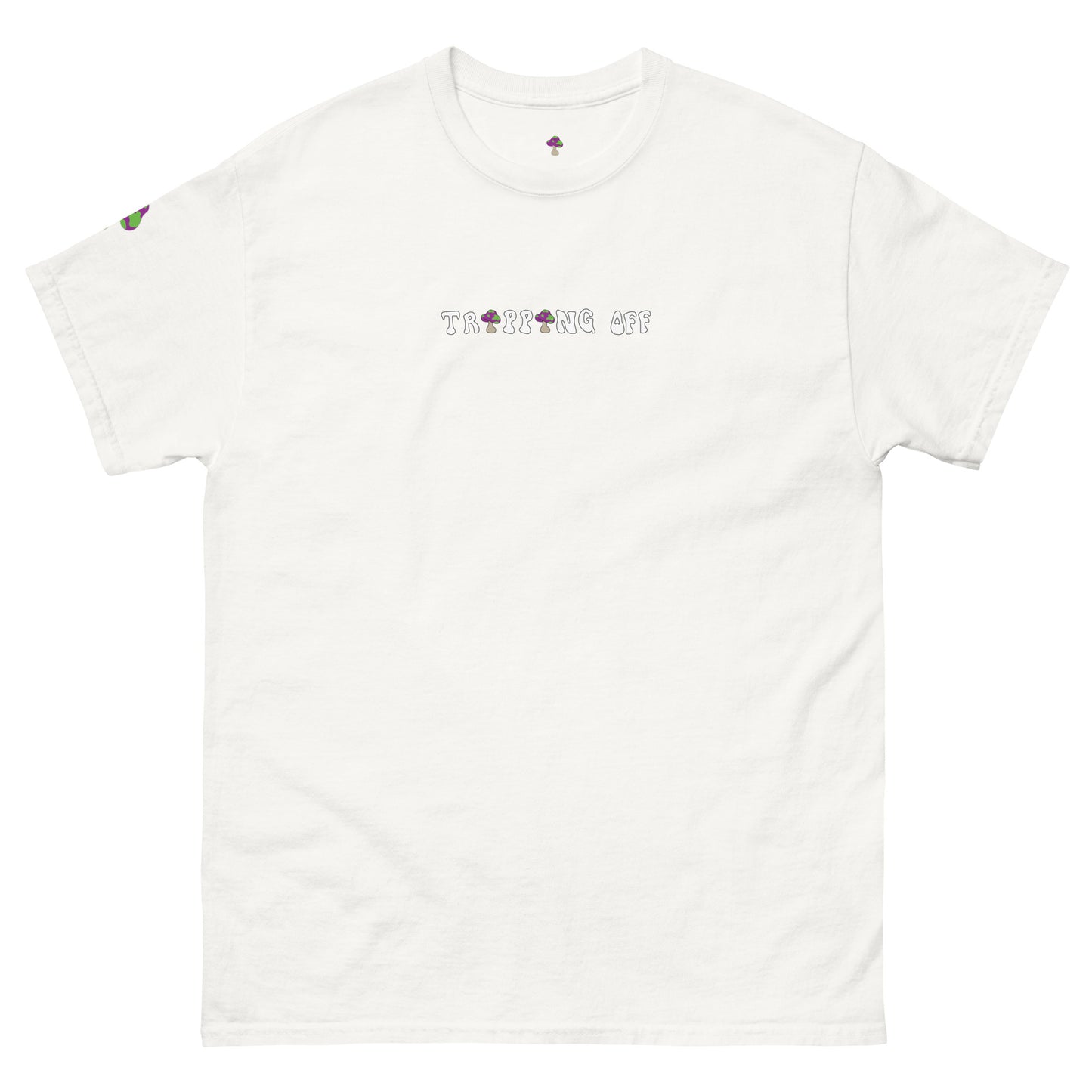 TrippingOff x Shroomiez with smiley face Unisex classic tee