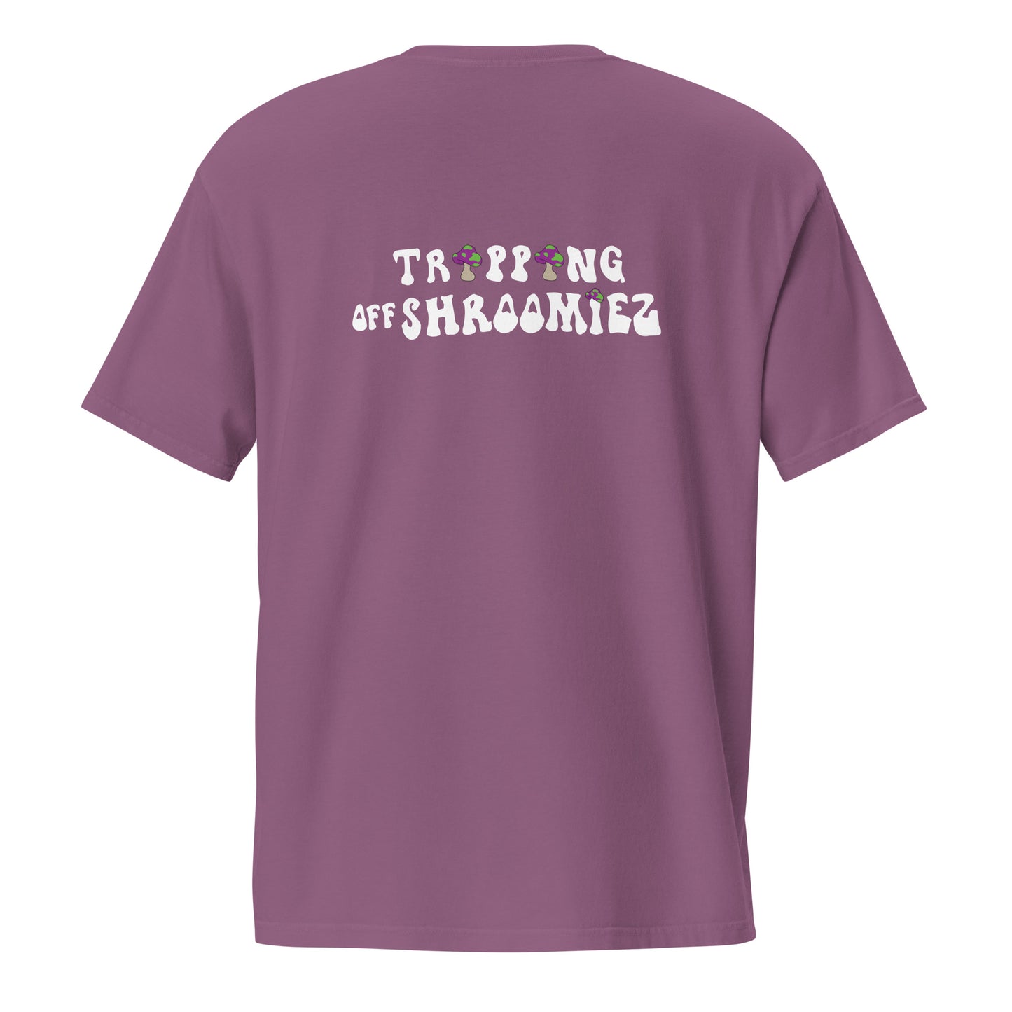 Shroomiez + TrippingOffShroomiez (no tongue ) Unisex garment-dyed pocket t-shirt