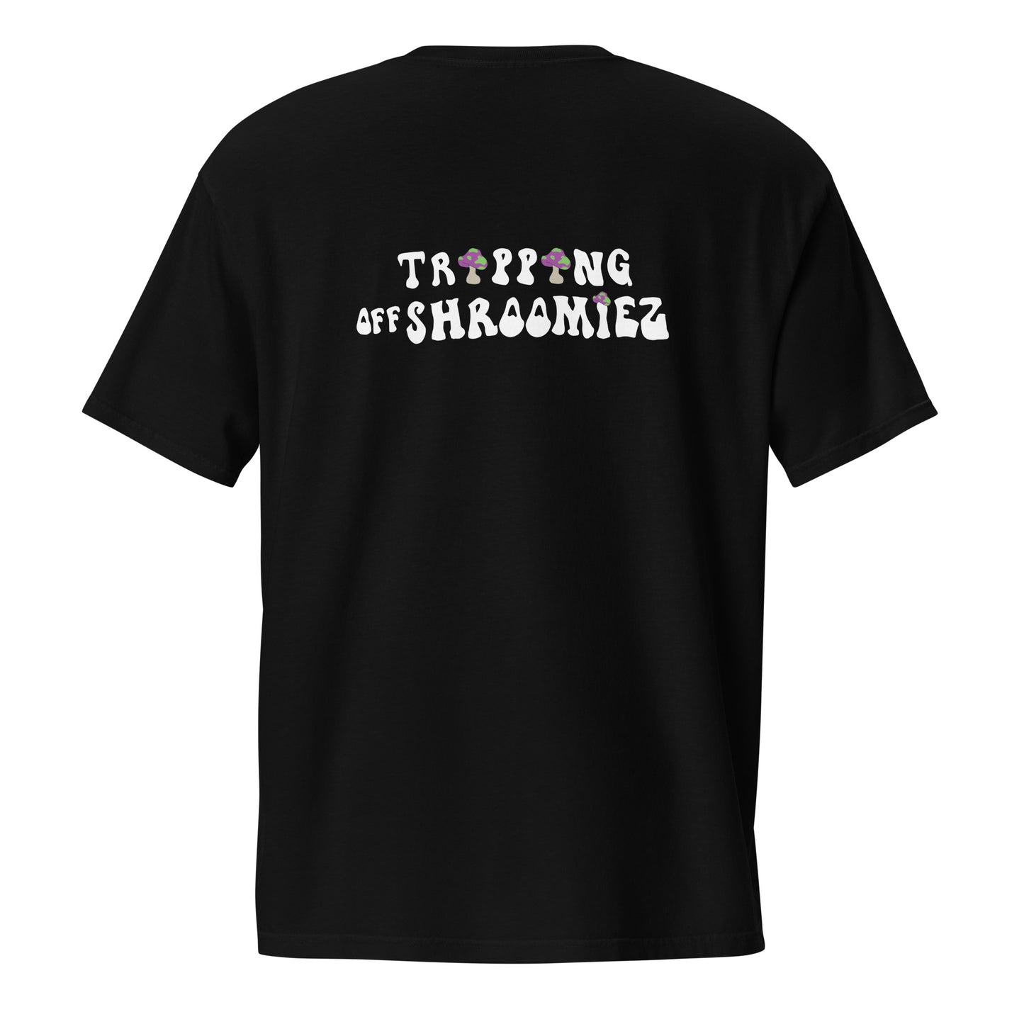 Shroomiez + TrippingOffShroomiez (no tongue ) Unisex garment-dyed pocket t-shirt