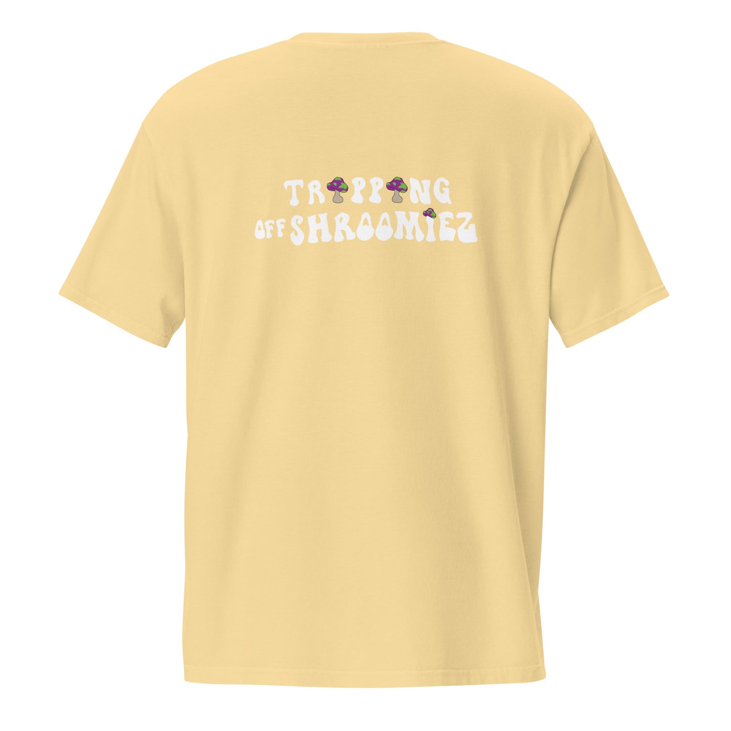 Shroomiez + TrippingOffShroomiez (no tongue ) Unisex garment-dyed pocket t-shirt