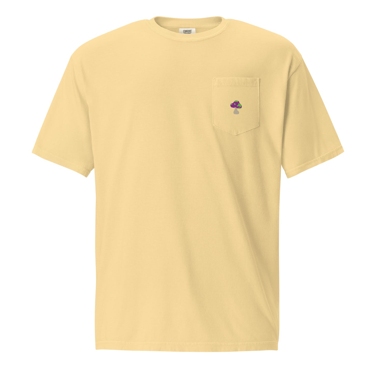 Shroomiez + TrippingOffShroomiez (no tongue ) Unisex garment-dyed pocket t-shirt