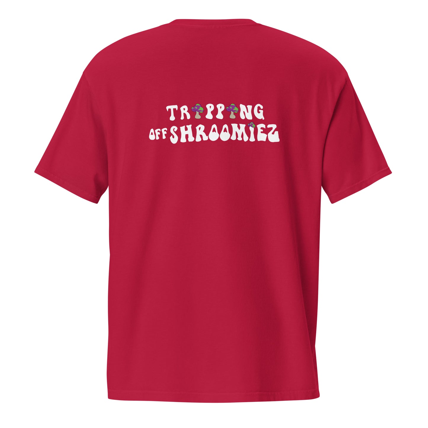 Shroomiez + TrippingOffShroomiez (no tongue ) Unisex garment-dyed pocket t-shirt