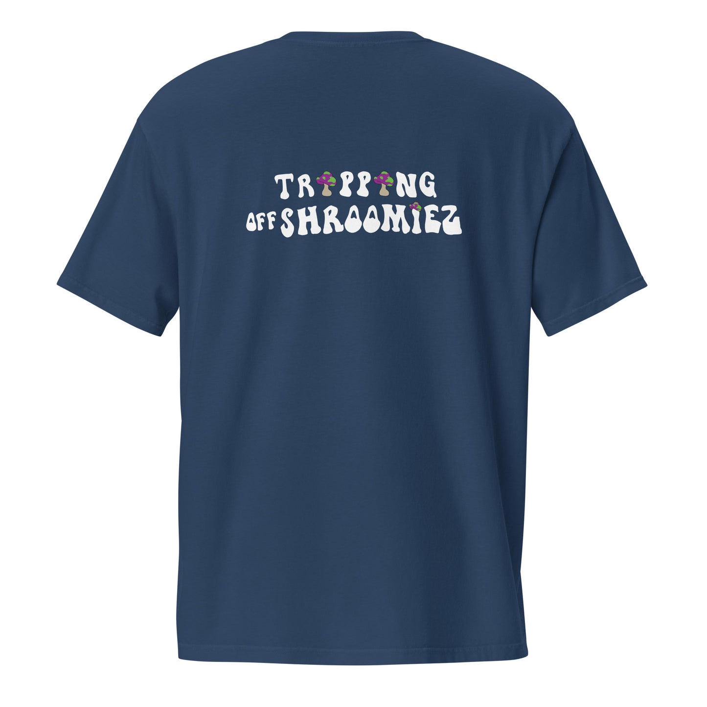 Shroomiez + TrippingOffShroomiez (no tongue ) Unisex garment-dyed pocket t-shirt