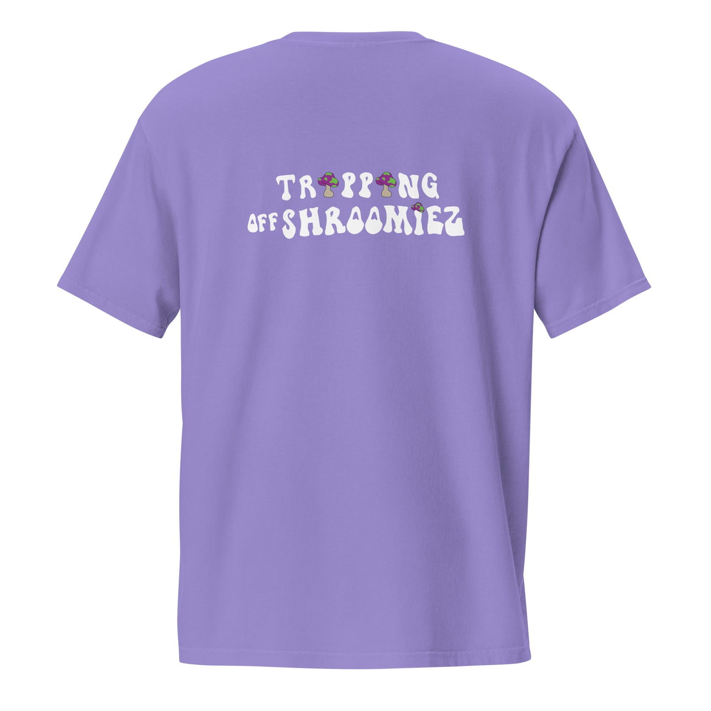 Shroomiez + TrippingOffShroomiez (no tongue ) Unisex garment-dyed pocket t-shirt