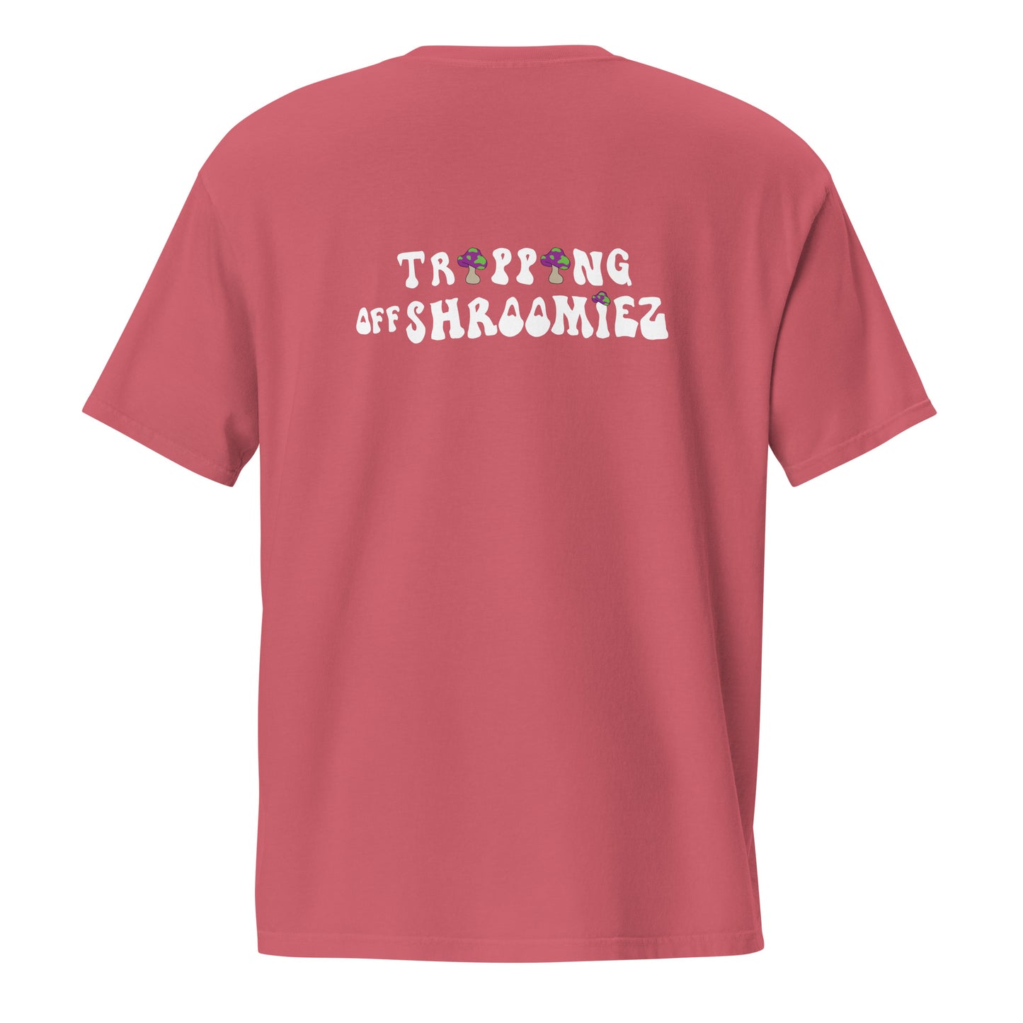 Shroomiez + TrippingOffShroomiez (no tongue ) Unisex garment-dyed pocket t-shirt